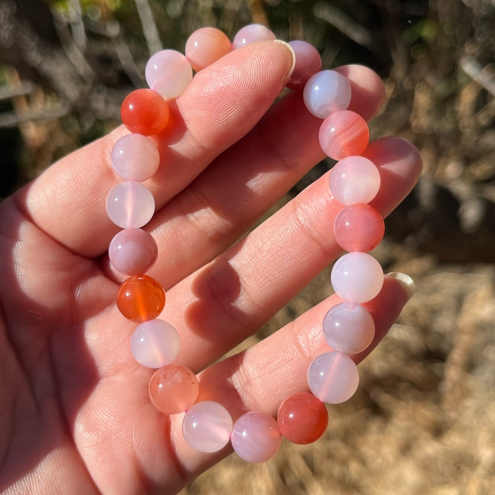 10mm stretchable Yanyuan agate‎ bracelet